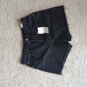 Black Zara denim shorts